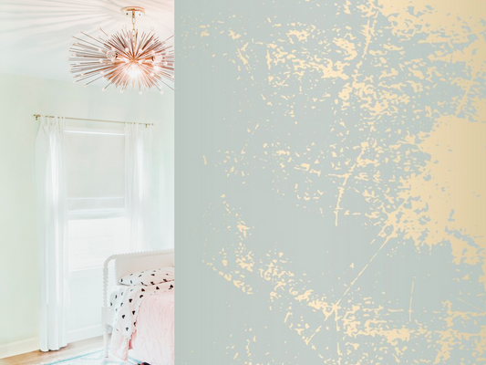 Wallpaper Jade dusted gold